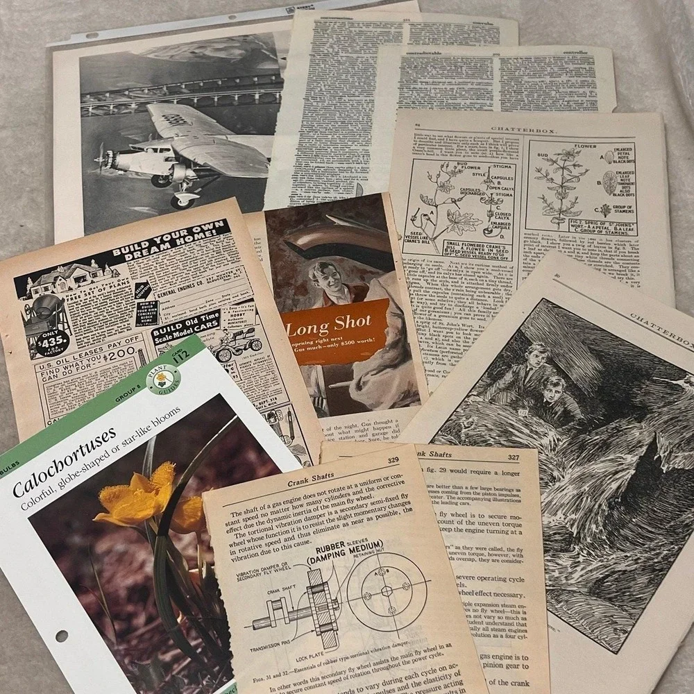 50+ piece Ephemera Lot 52 Collage Crafting Junk Journals Scrapbooking